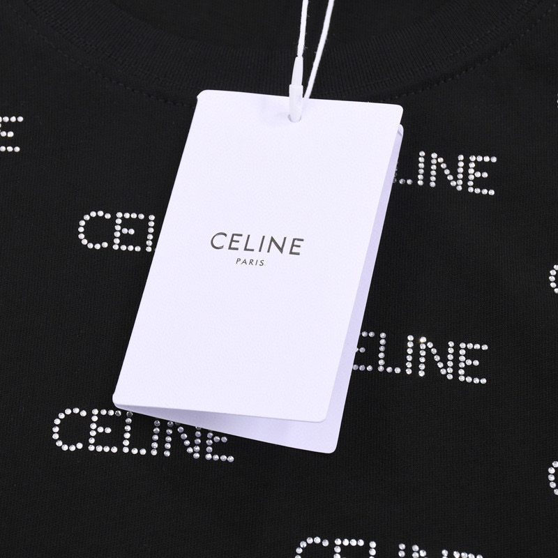 ÁO CELINE PARIS print cotton jersey T-shirt
