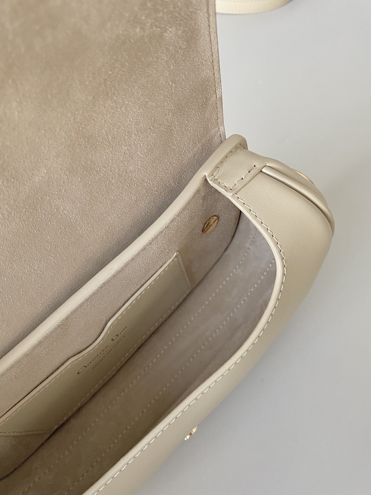 TÚI Dior Women Bobby East-West Bag Box Calfskin-Beige Top Quality