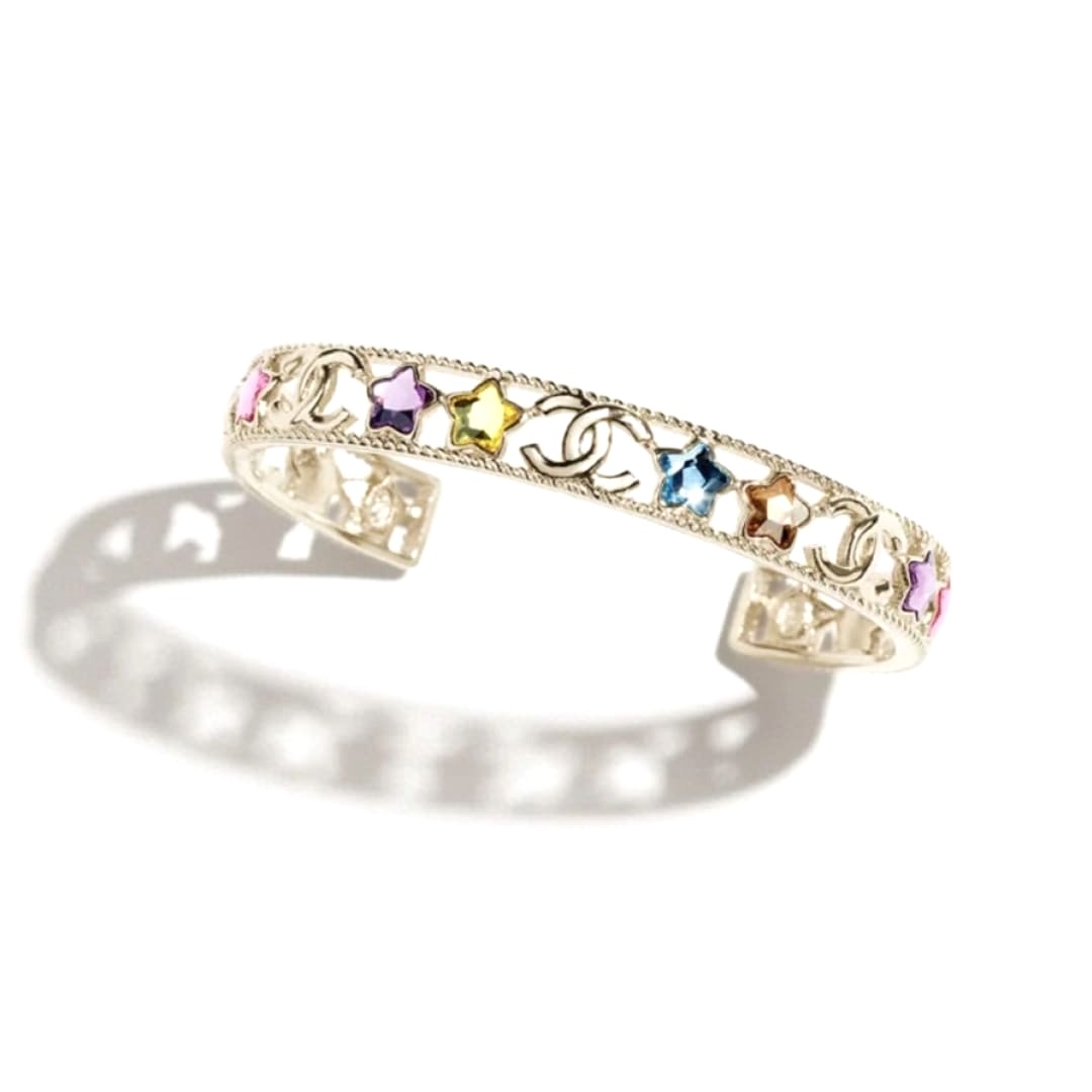 LẮC TAY CHANEL CRYSTAL STARS NGÔI SAO PHA LÊ