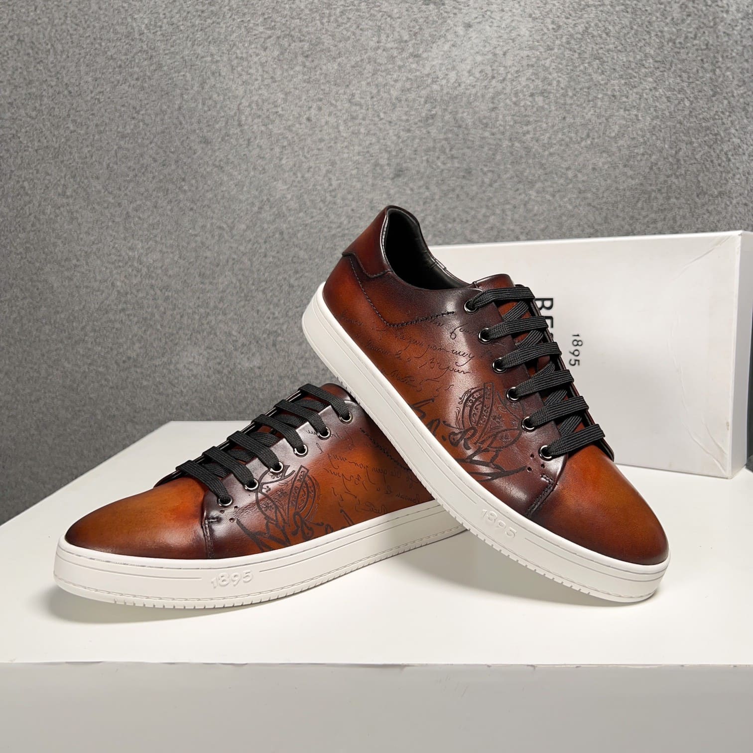 GIÀY BERLUTI SPORT BROWN HANDMADE TOP QUALITY SHOES AAA