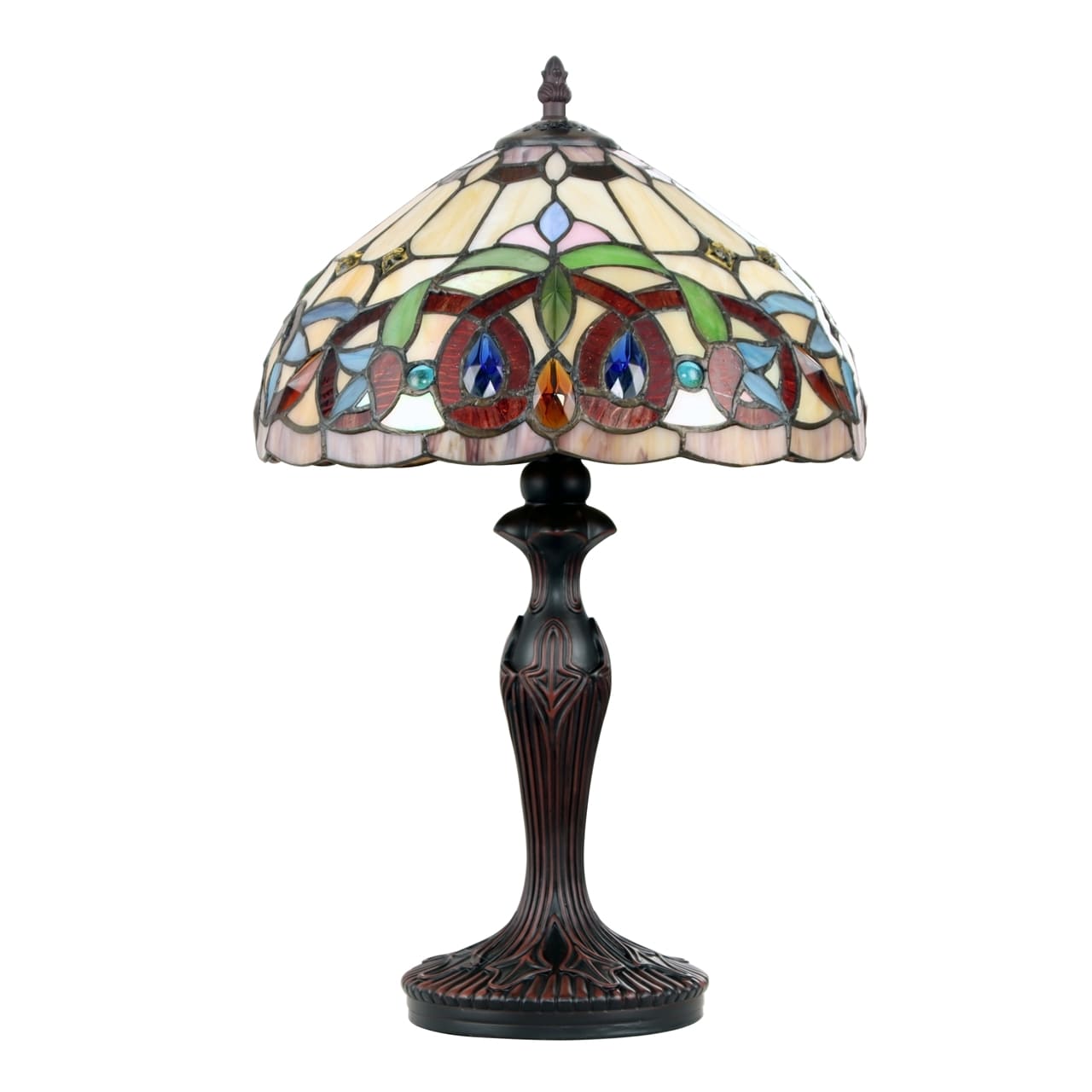 ĐÈN BÀN TIFFANY MÀU ĐỎ MỘT ÁNH SÁNG SERENITY