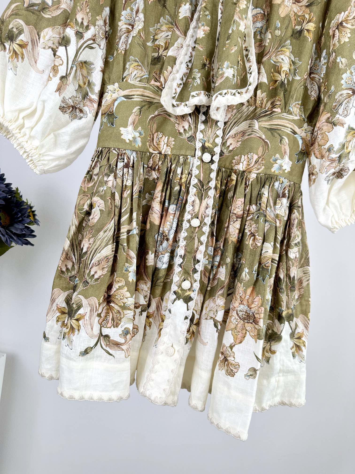 VÁY ZIMMERMANN Flower Mid Vintage Dress