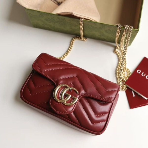 TÚI GUCCI GG MARMONT MÀU ĐỎ RƯỢU VANG TOP QUALITY