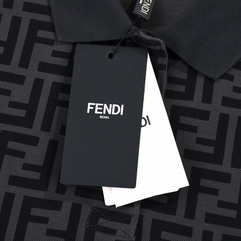 ÁO FENDI FF POLO GRAY