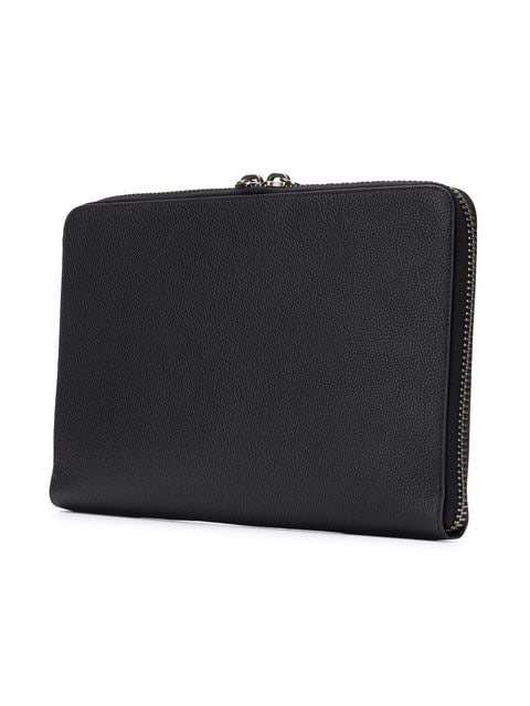 VÍ BALMAIN PARIS ZIPPED LEATHER POUCH