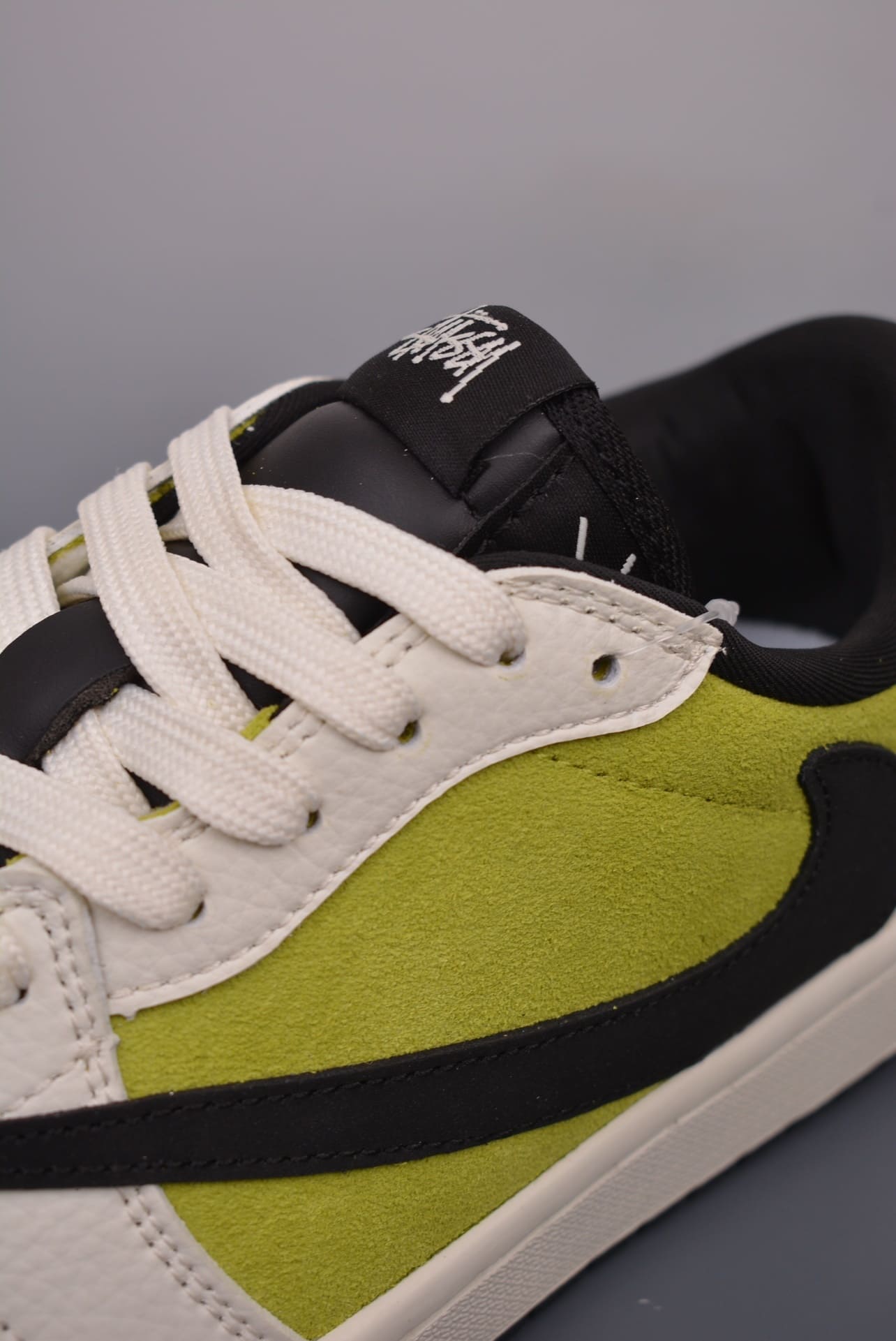 GIÀY STUSSY X TRAVIS SCOTT X AIR JORDAN 1 LOW AJ STUSSY XANH QUÂN ĐỘI TOP QUALITY SHOES AAA