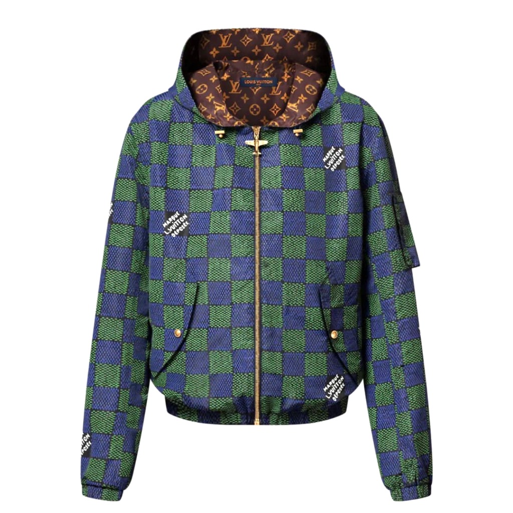 ÁO LOUIS VUITTON DAMIER JACKET TOP QUALITY AAA MẶC HAI MẶT