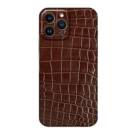 Ốp Iphone da cá sấu dành cho nam và nữ được làm thủ công màu xanh lá cây