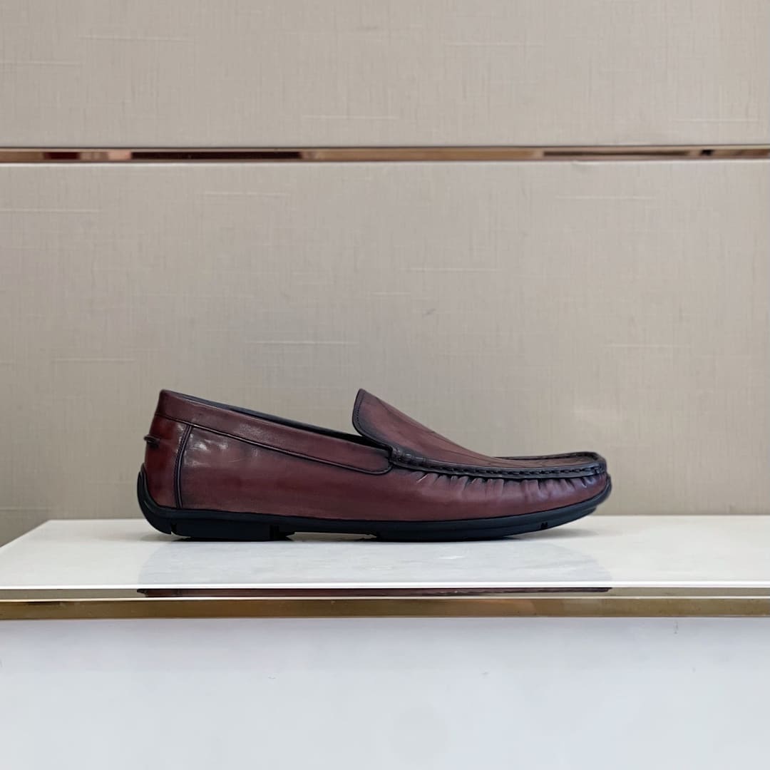 GIÀY BERLUTI DRIVING RED HANDMADE TOP QUALITY SHOES AAA