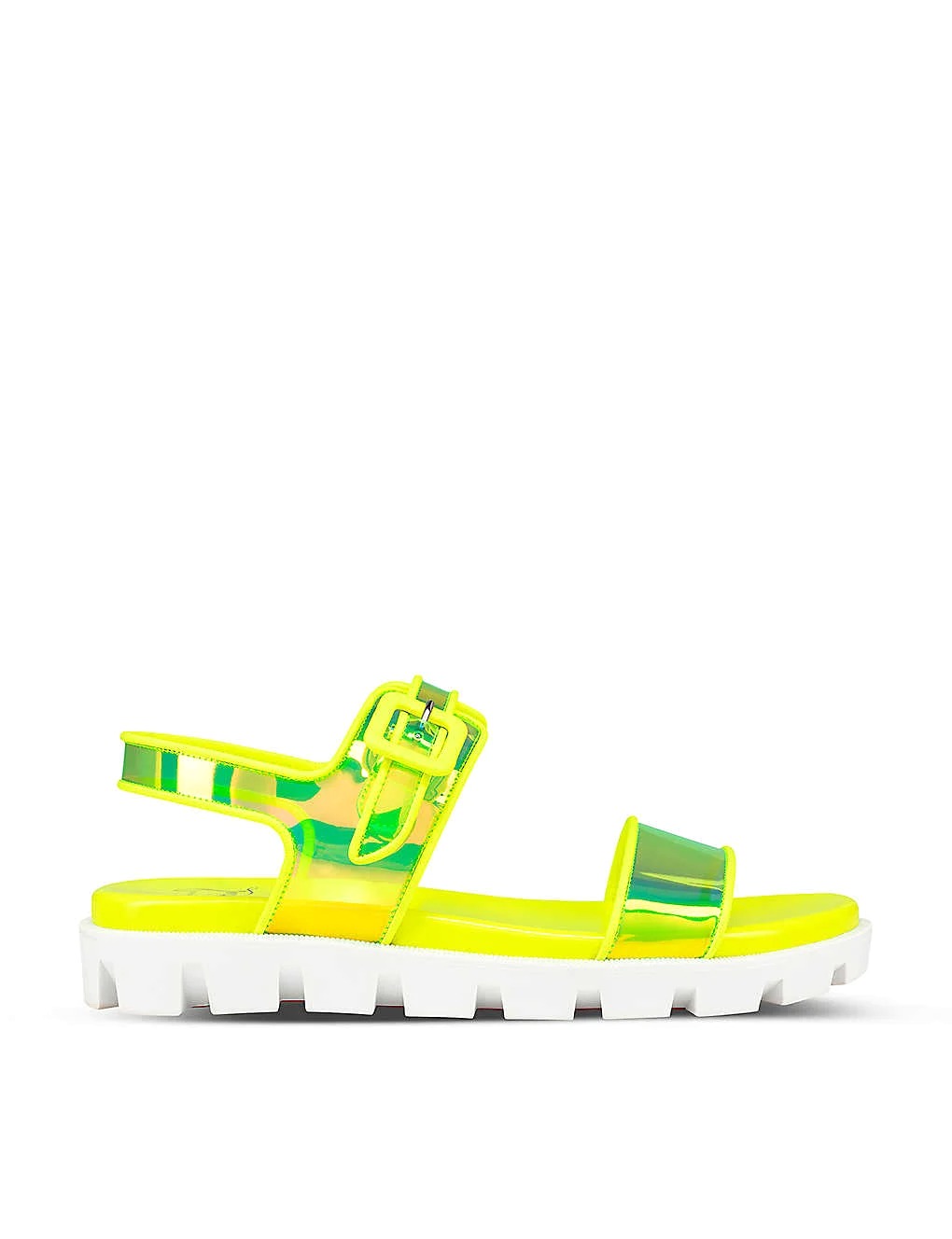 DÉP CHRISTIAN LOUBOUTIN Duniss PVC and leather sandals