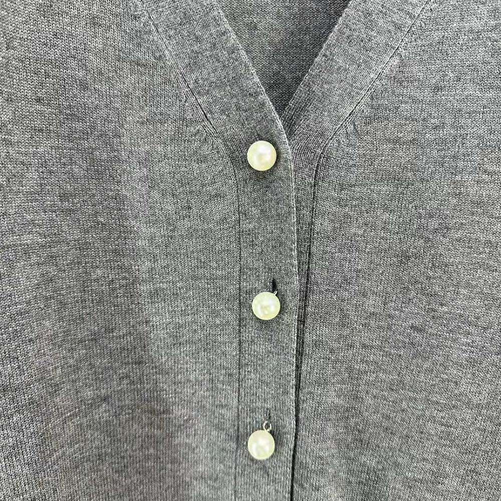 ÁO Dior Women Twin-set Gray Cashmere Knit