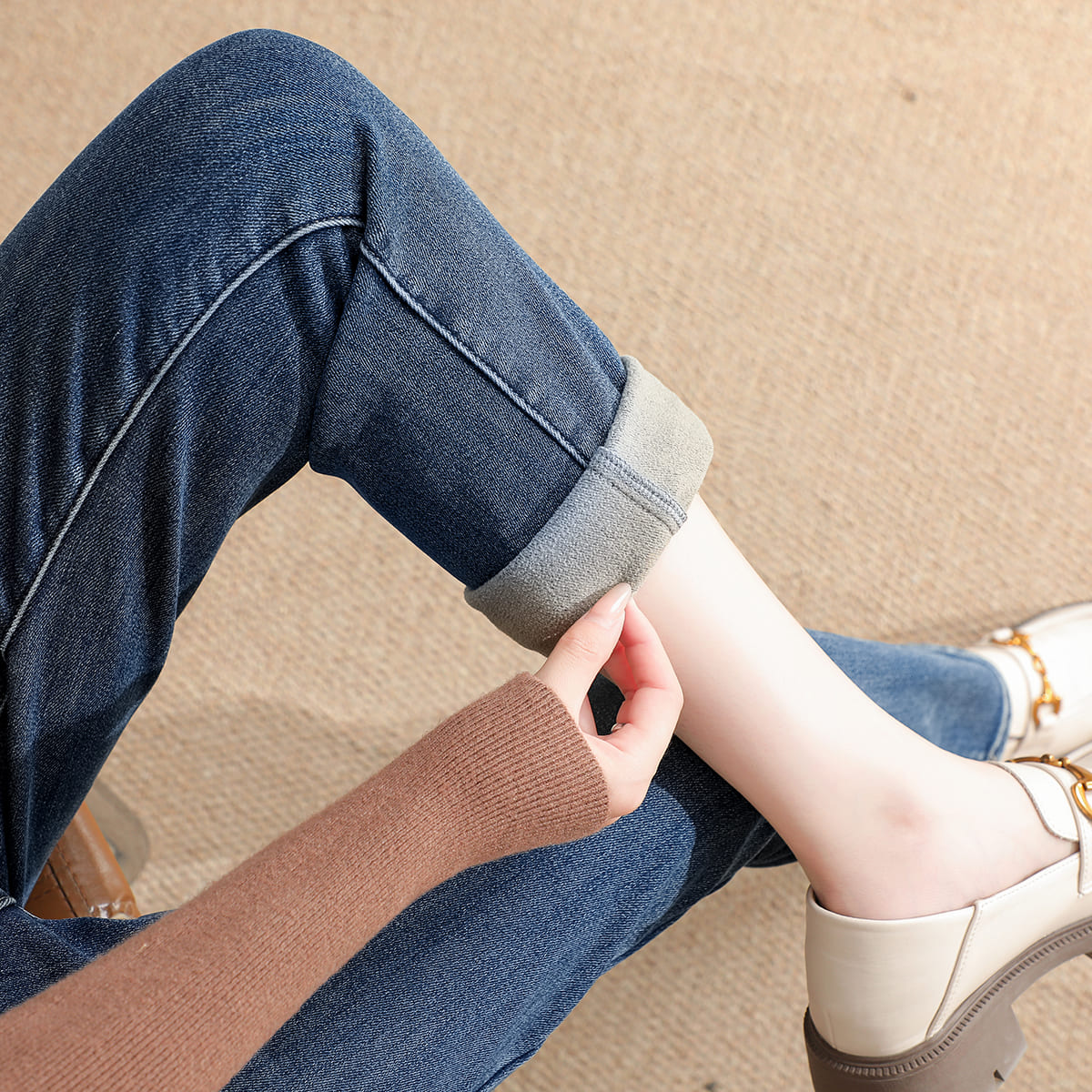 Quần jeans nữ cao cấp xuân thu JD8