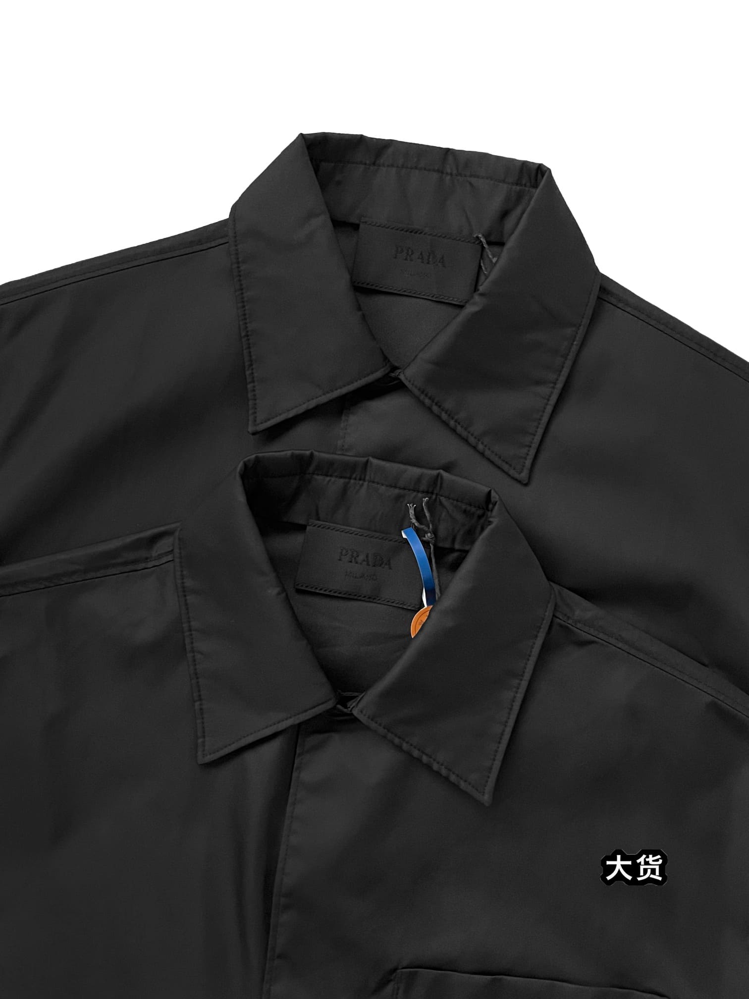 ÁO PRADA SHIRT RE-NYLON MÀU ĐEN UNISEX