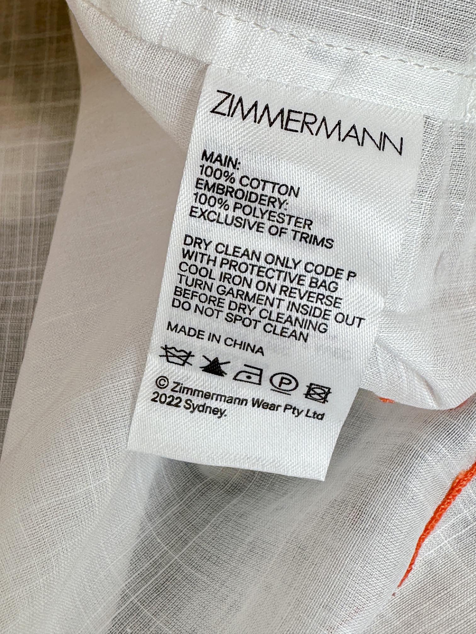 ÁO ZIMMERMANN Flower Long Vintage Dress