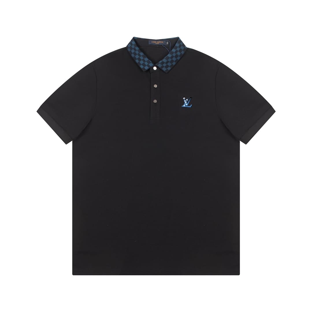 ÁO LOUIS VUITTON POLO SHIRT BLACK MÀU ĐEN
