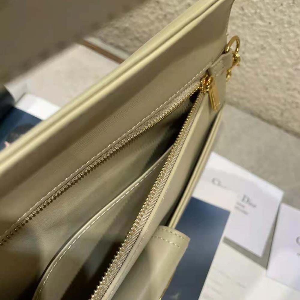 TÚI Dior Women Medium Diordouble Bag Smooth Calfskin-Beige Top Quality