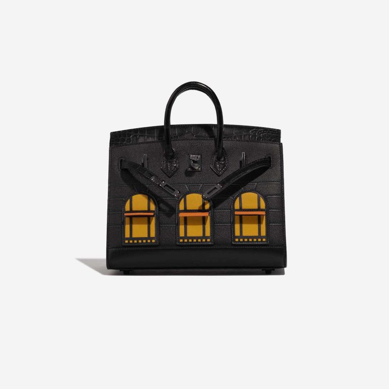 TÚI Hermès Birkin Faubourg 20 Midnight Matte Alligator Epsom Black
