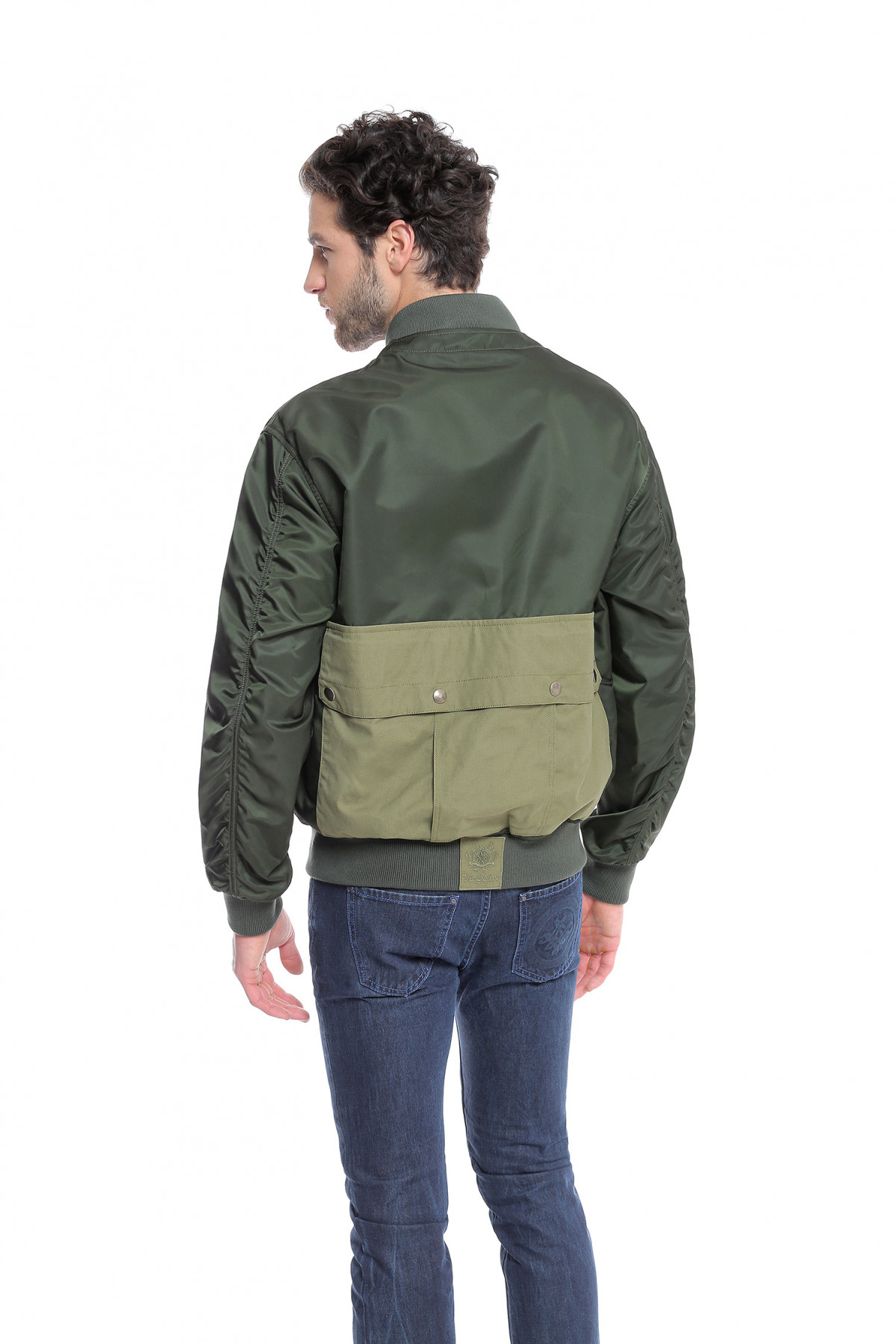 ÁO MR&MRS ITALY UNLINED NEW YORK NYLON BOMBER WITH CANVAS POCKETS