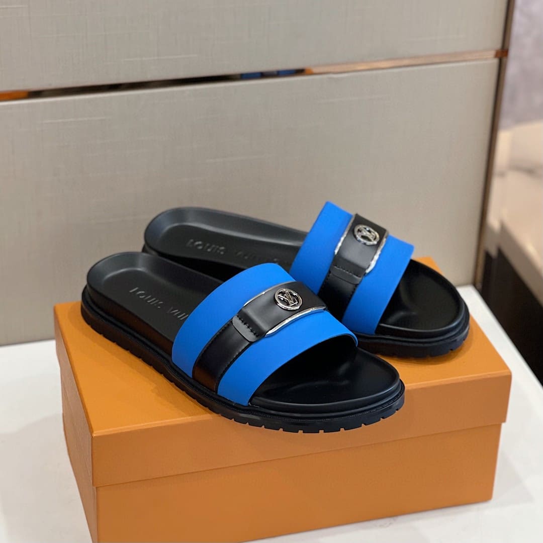 DÉP LOUIS VUITTON LV CIRCLE LOGO SANDAL AAA