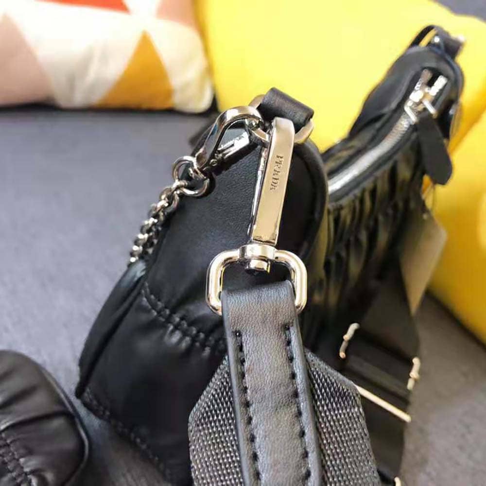 TÚI Prada Women Prada Re-Edition 2005 Nappa Gaufre Bag-Black