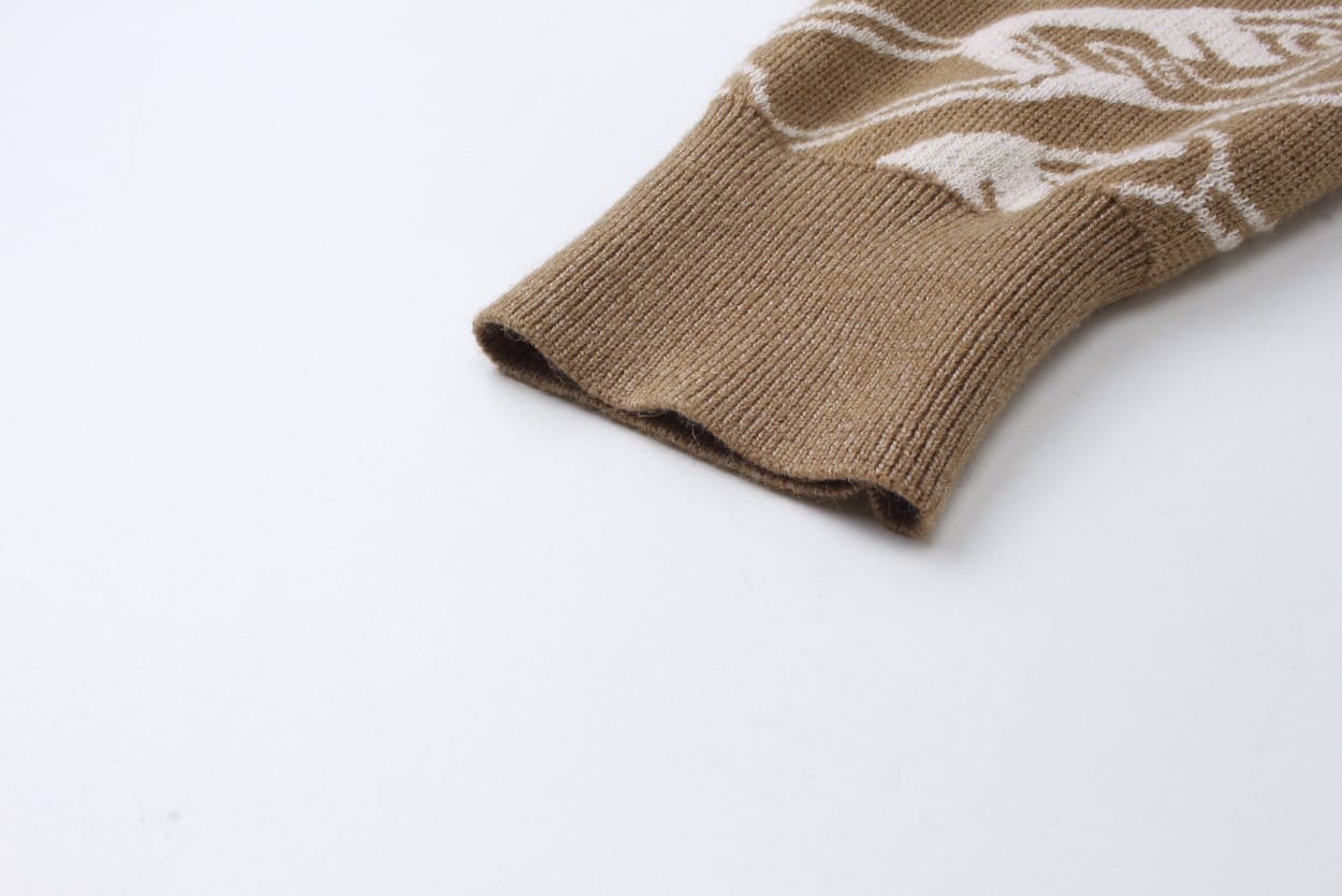 ÁO FENDI Cashmere Brown Sweater