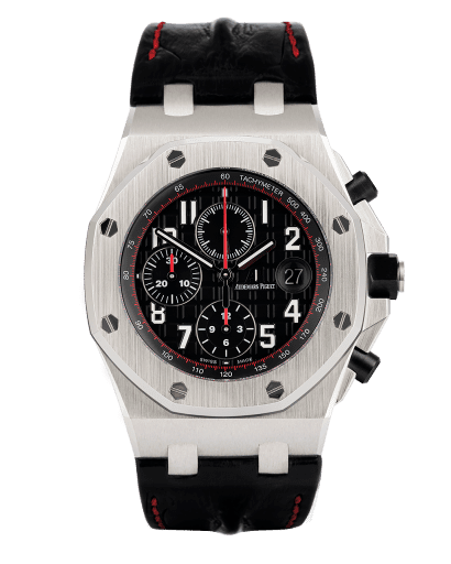 Đồng hồ Audemars Piguet Royal Oak Offshore White Gold mặt số màu đen