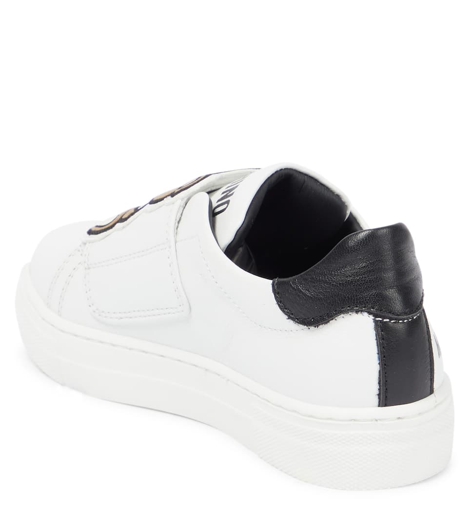 GIÀY MOSCHINO KIDS Leather sneakers
