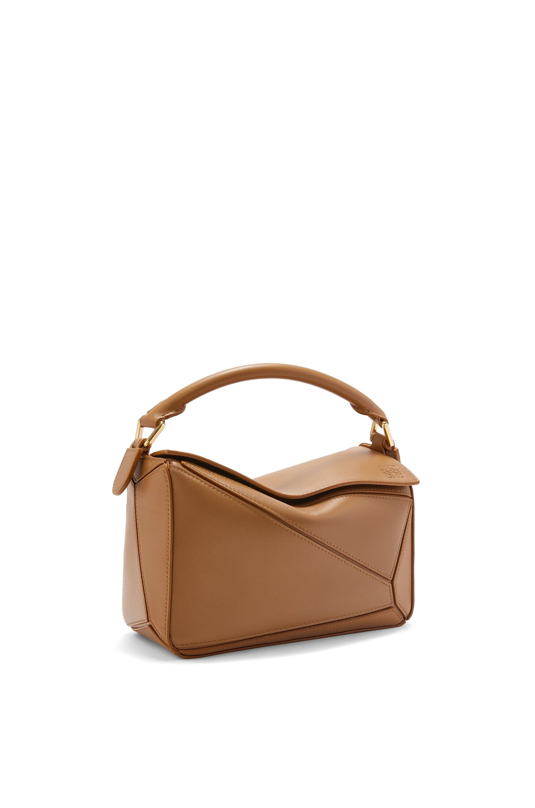 Túi LOEWE Small Puzzle bag in satin calfskin Oak