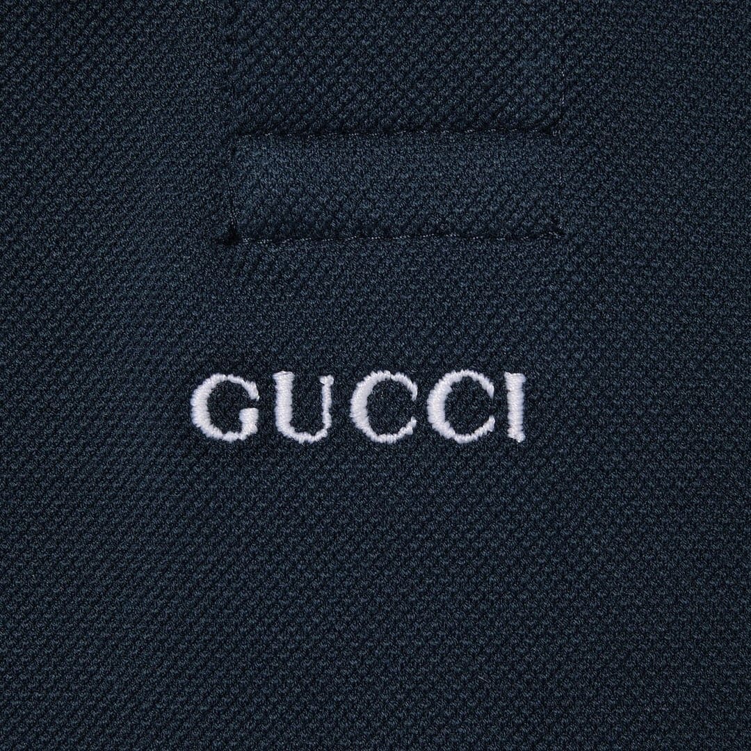 ÁO GUCCI GG POLO SHIRT MÀU XANH ĐẬM UNISEX