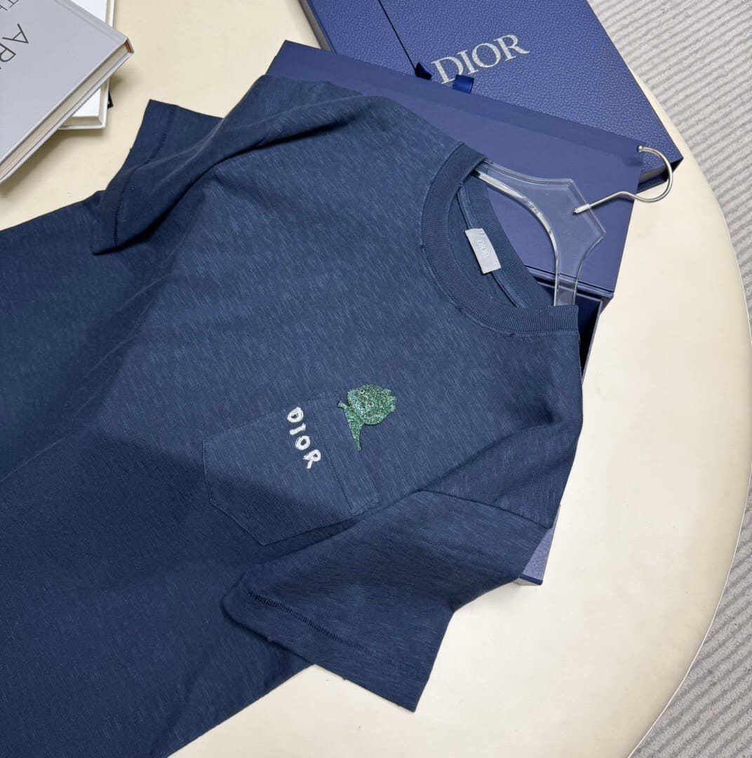 ÁO DIOR T SHIRT MÀU XANH UNISEX