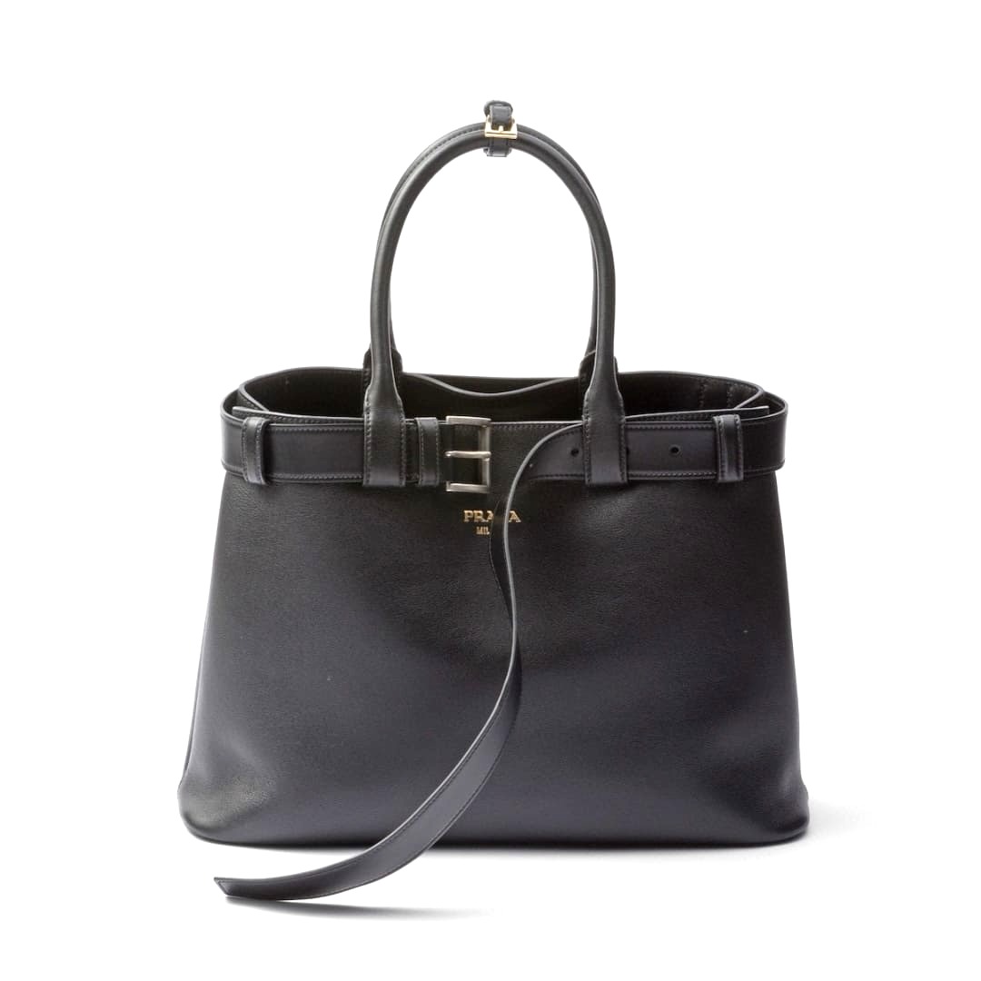 TÚI PRADA BUCKLE TOP QUALITY MÀU ĐEN
