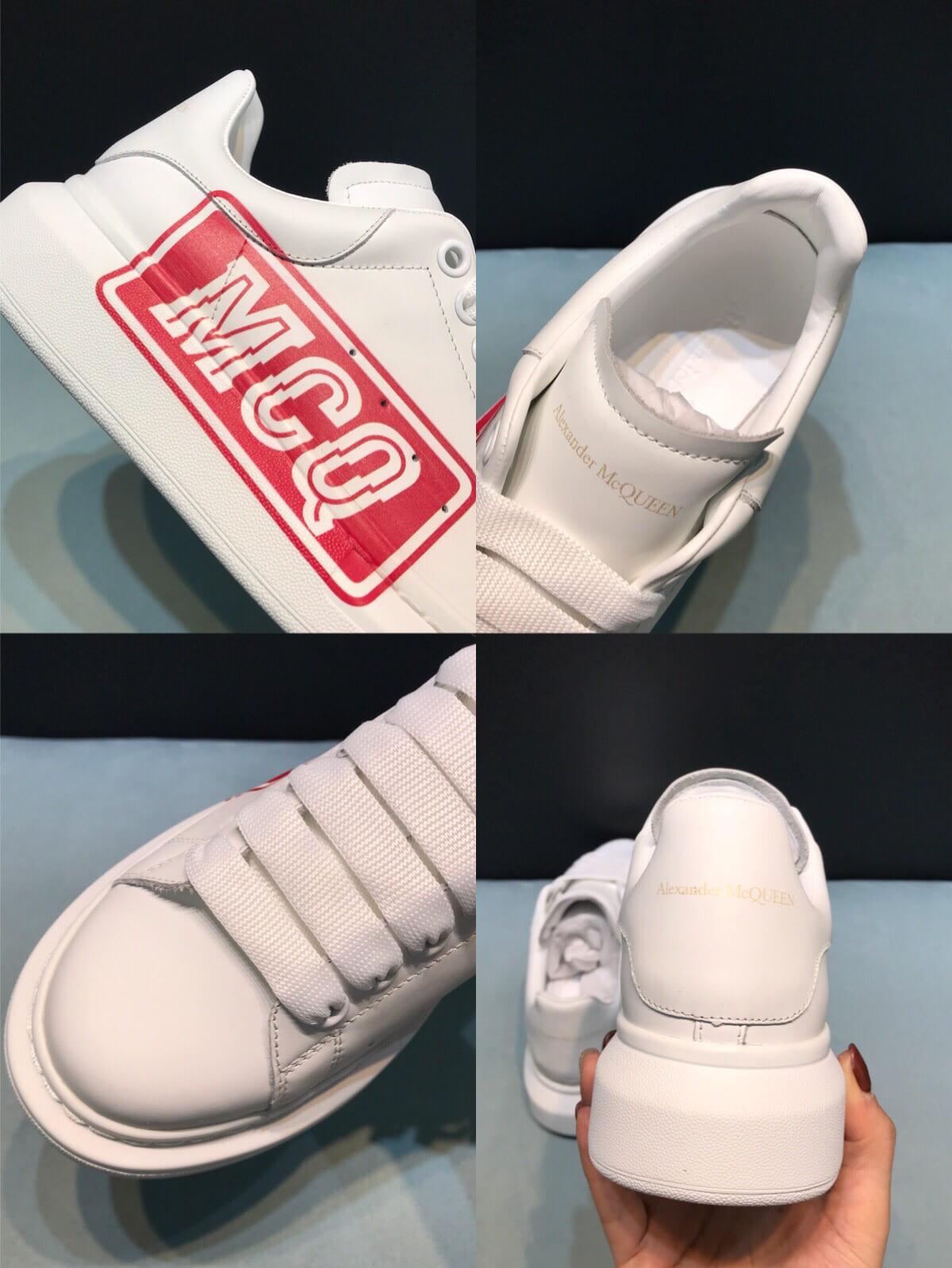 GIÀY ALEXANDER MCQUEEN SNEAKERS SHOES AAA UNISEX NAM VÀ NỮ DA BÊ HẢO HẠNG