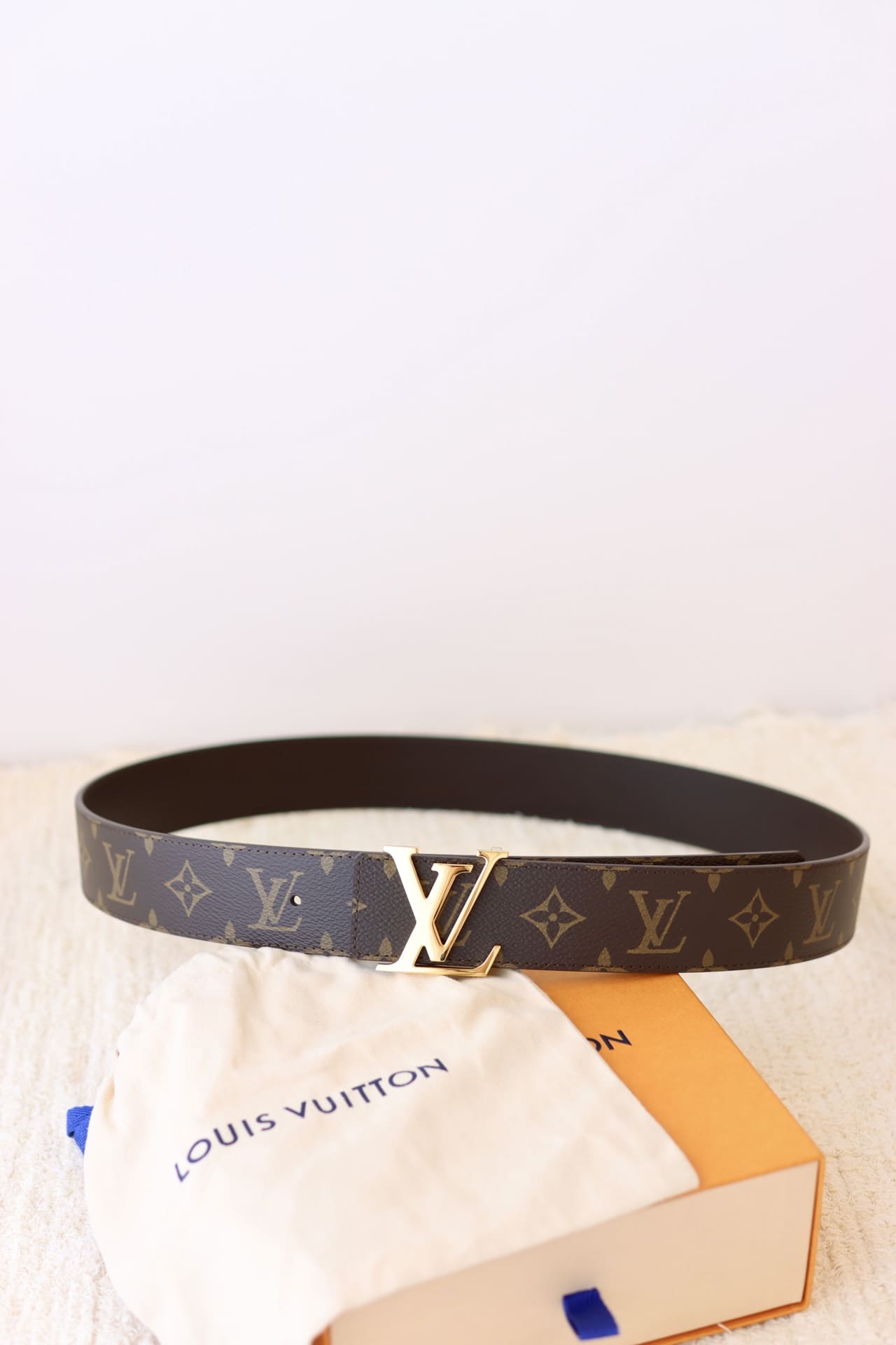 DÂY LƯNG LOUIS VUITTON LV BROWN MONOGRAM Khóa vàng