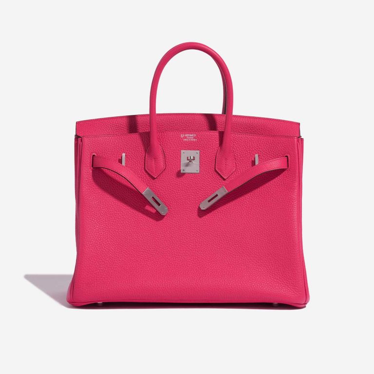 TÚI Hermès Birkin HSS 35 Taurillon Clemence Rose Extreme Rose Pourpre Silver Buckle khóa trắng