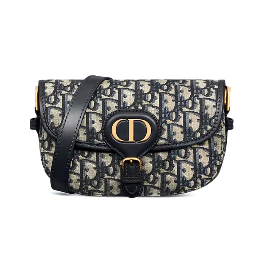 TÚI Dior Women Bobby East-West màu xanh Dior Oblique Jacquard cỡ nhỏ