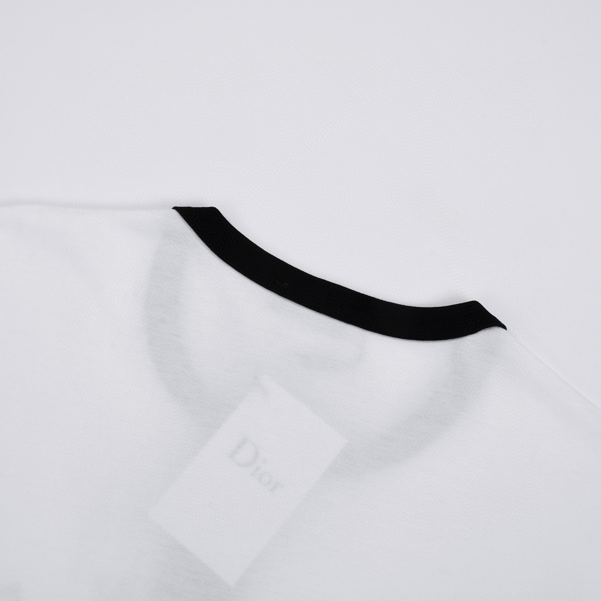 RelaxedFit TShirt White Slub Cotton Jersey DIOR SG #11 RelaxedFit TShirt White Slub Cotton Jersey DIOR SG