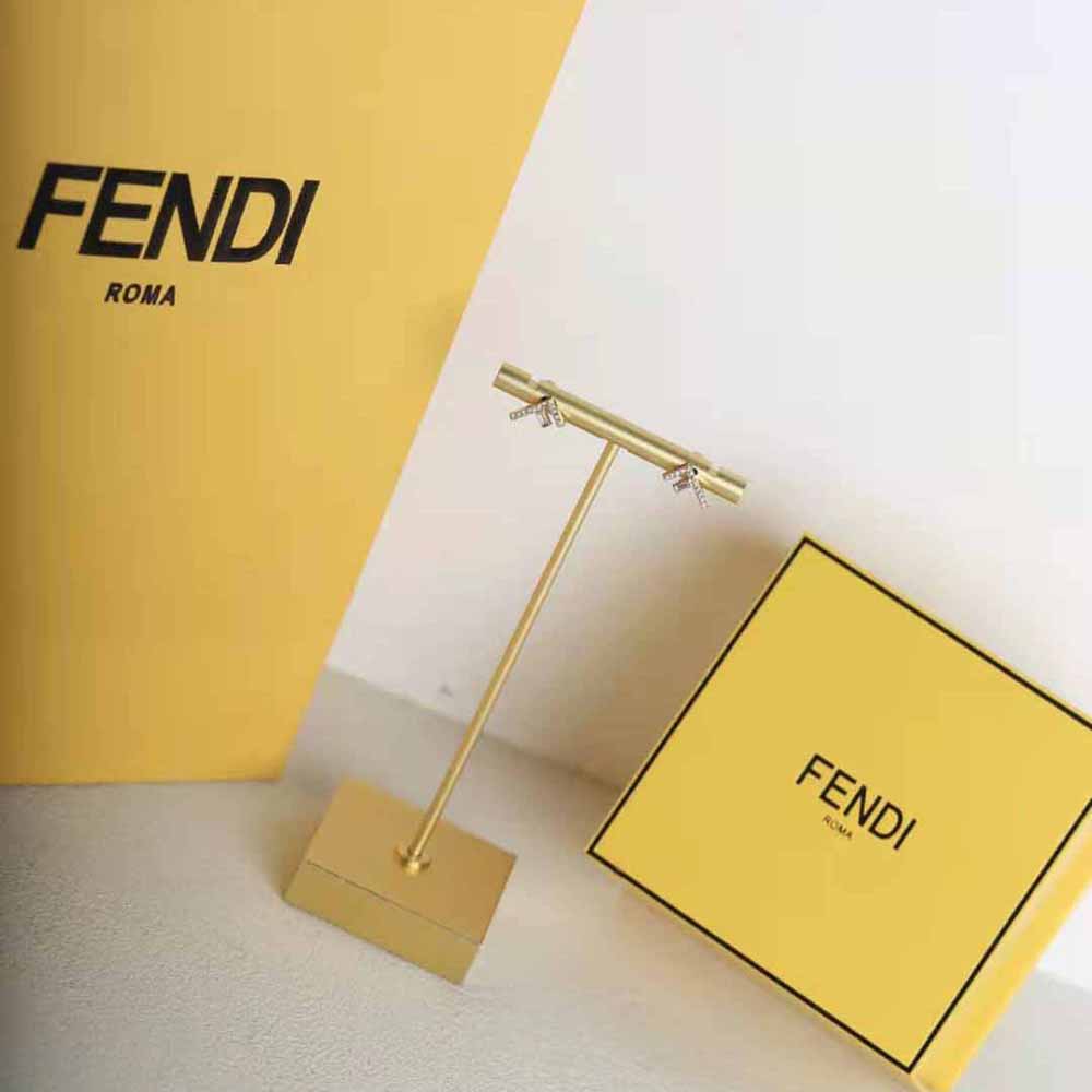 Bông tai Fendi Women Fendi First Earrings Gold-Colored