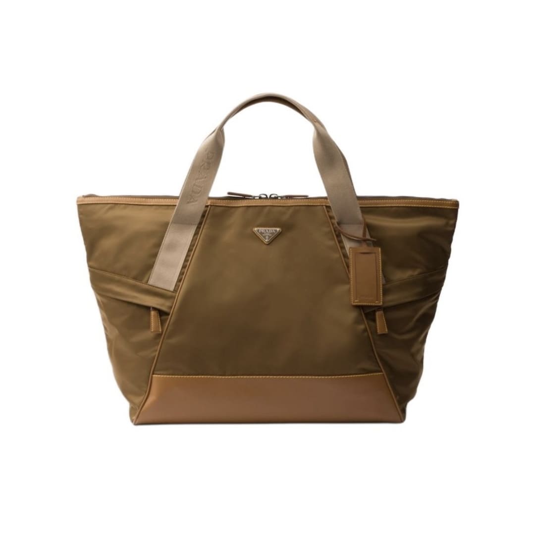 TÚI PRADA TRAVELLING RE NYLON LEATHER TOP QUALITY MÀU ĐEN NÂU