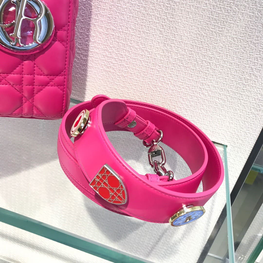 TÚI CHRISTIAN DIOR Lady Dior Bag Pink Cannage Lambskin Top Quality