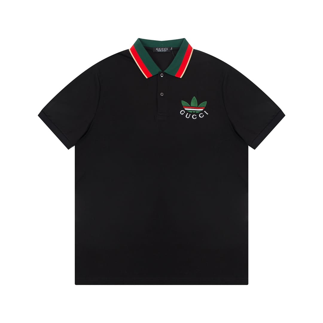 ÁO GUCCI X ADIDAS POLO SHIRT BLACK MÀU ĐEN