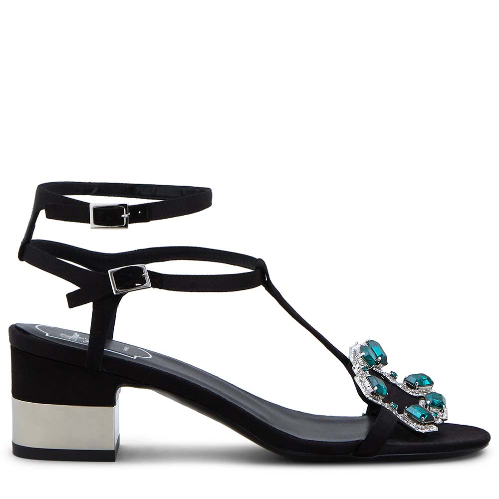 DÉP SANDAL Roger Vivier Podium Crown Jewels Sandals 5cm Heel-Black