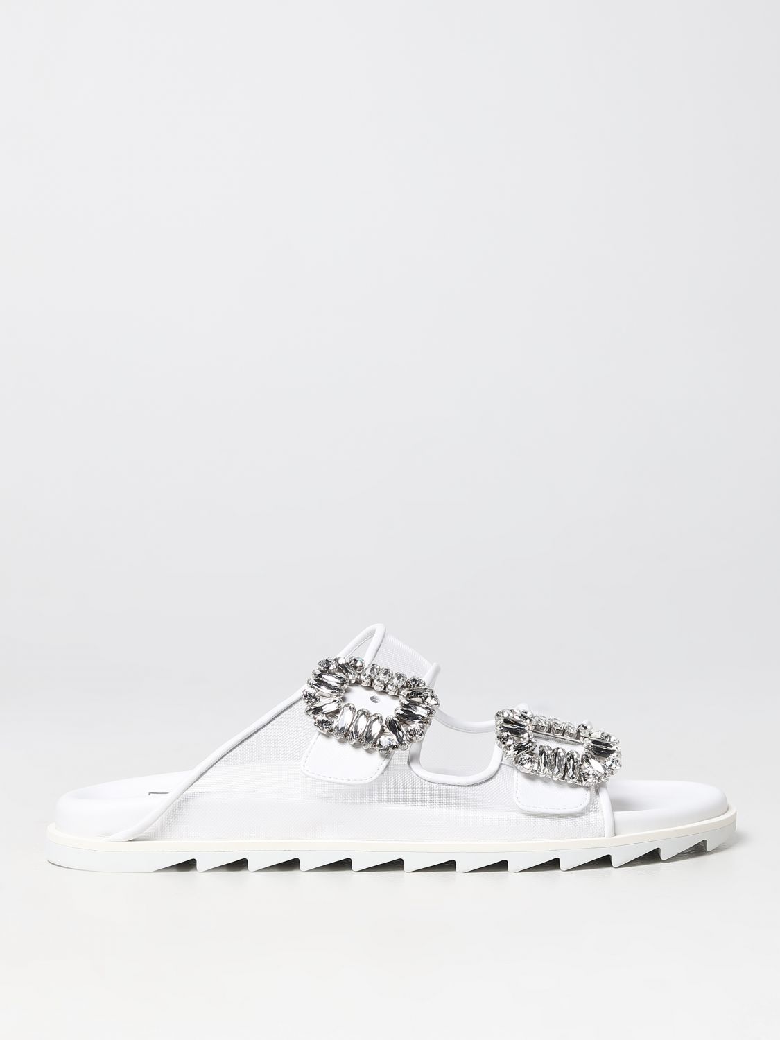 GIÀY ROGER VIVIER Black flat sandals shoes