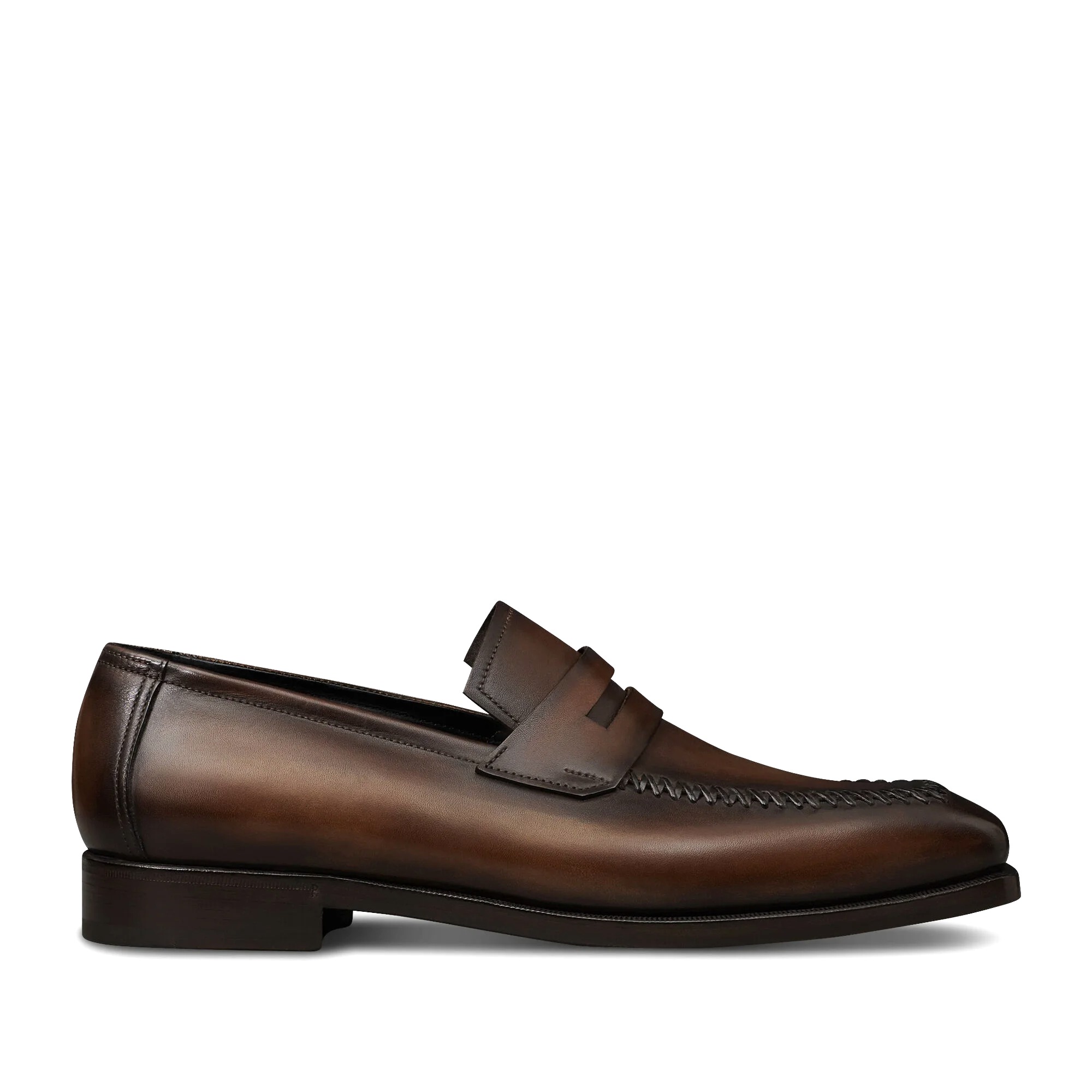 GIÀY BERLUTI Couture Demesure Leather Loafer TDM Intenso