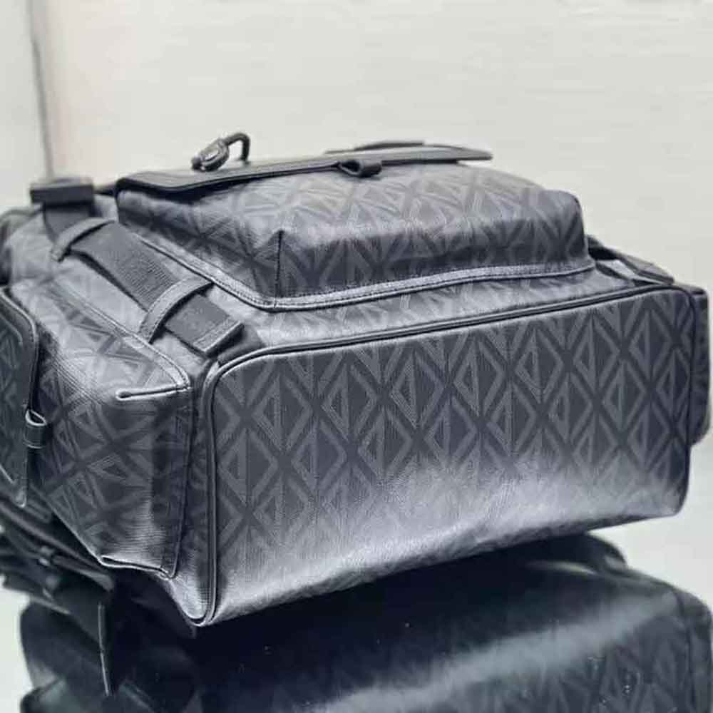 BALO DIOR Hit the Road Backpack Black CD Diamond Canvas
