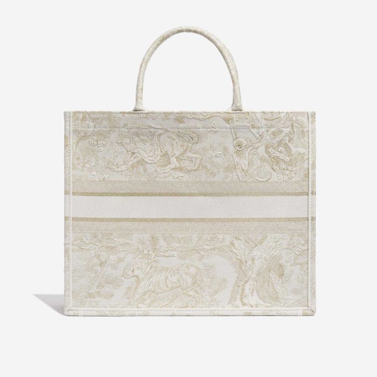 TÚI DIOR Book Tote Large Canvas Beige Gold