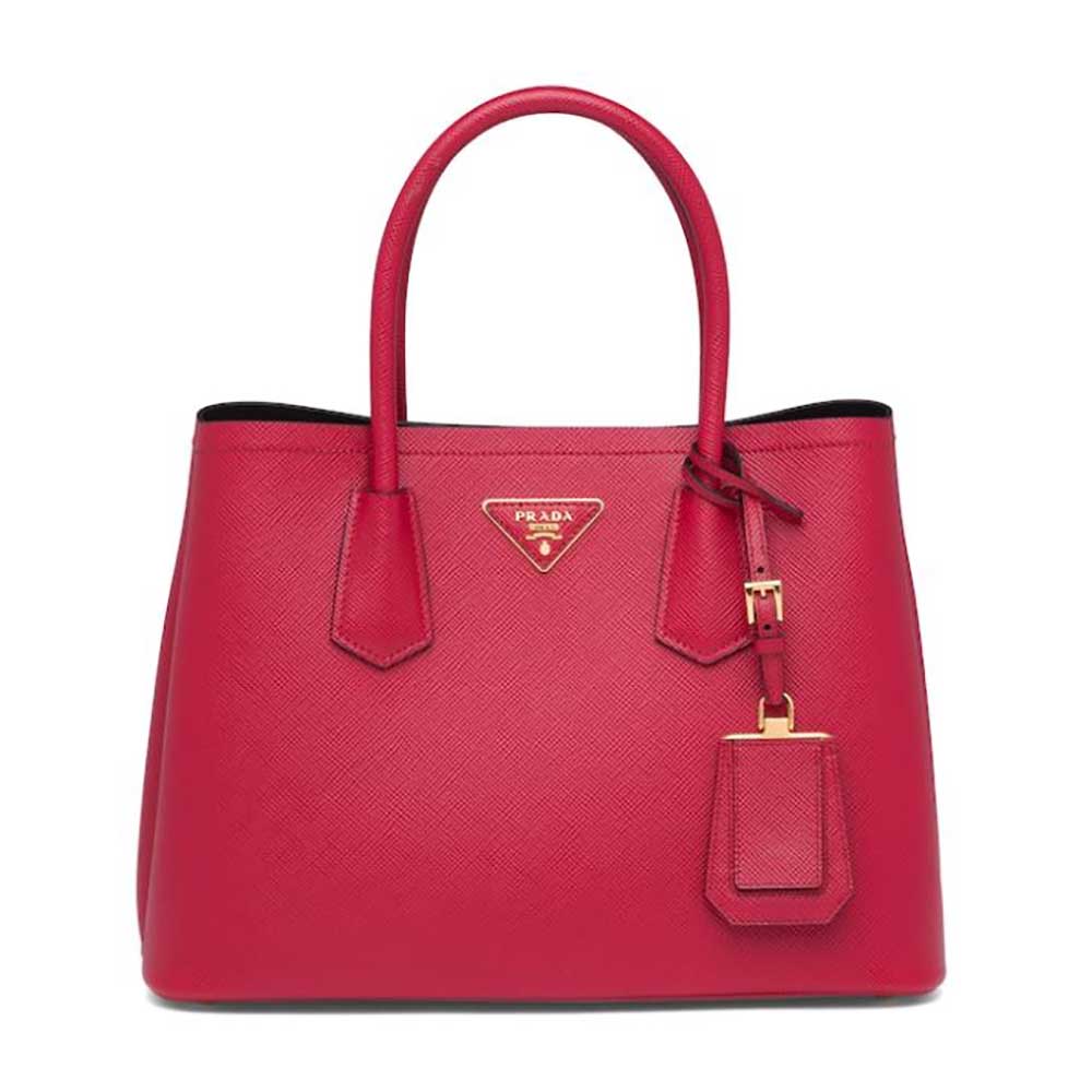 TÚI Prada Saffiano Leather Prada Galleria Bag-Red