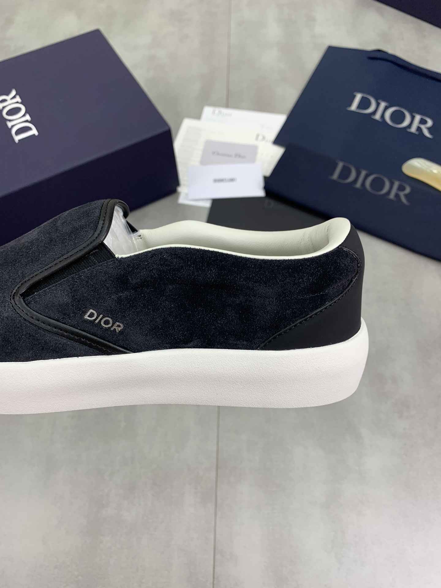 GIÀY CHRISTIAN DIOR LEATHER SLIP ON SHOES AAA