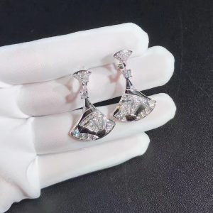 Bông tai BVLGARI Divas Dream White Gold Diamond vàng trắng 18K