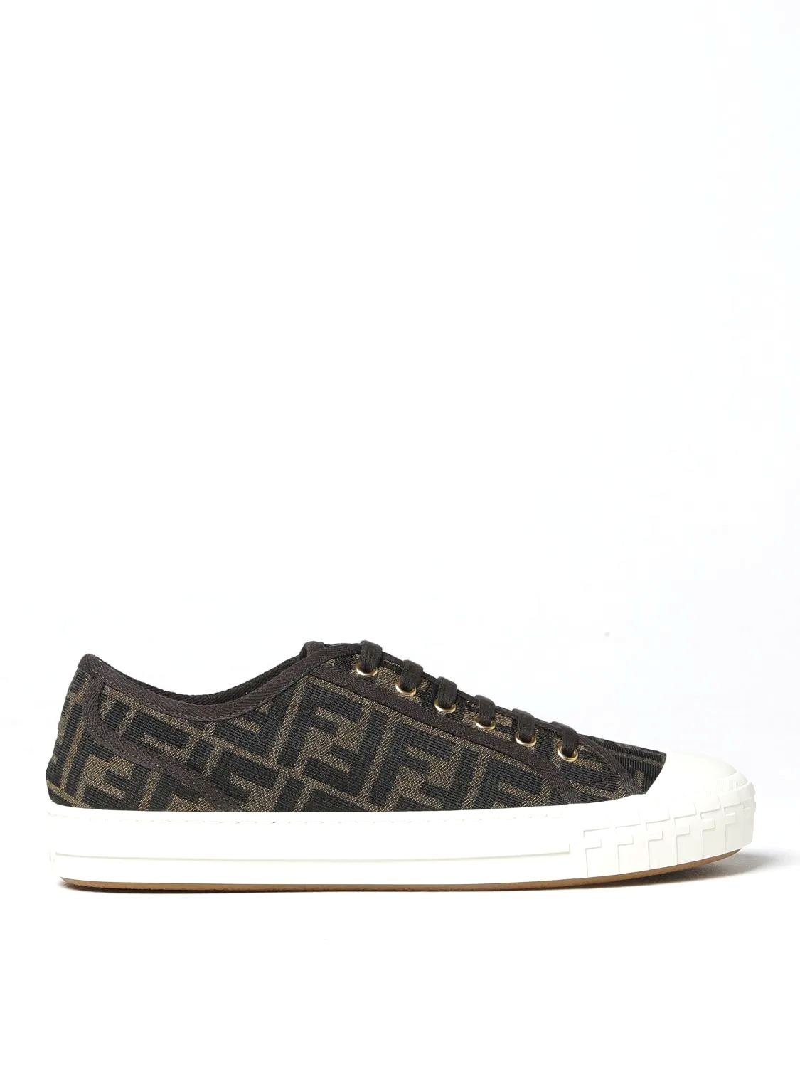 GIÀY FENDI Sneakers in fabric with jacquard FF monogram