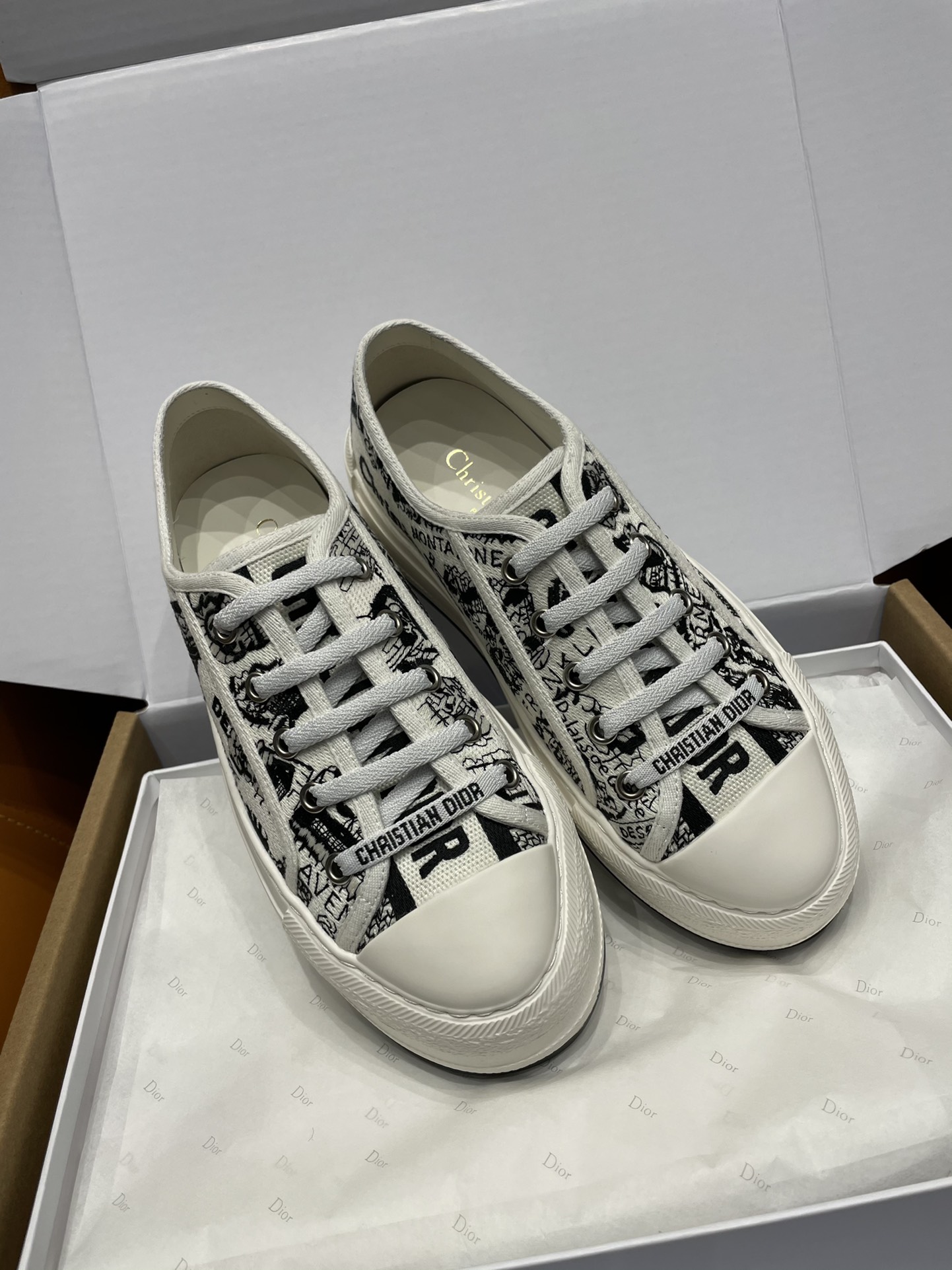 GIÀY Christian Dior Walk'N 23 Oblique Black
